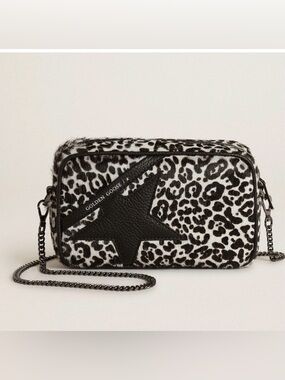 Golden Goose Mini Star Bag - Leopard Horsehair